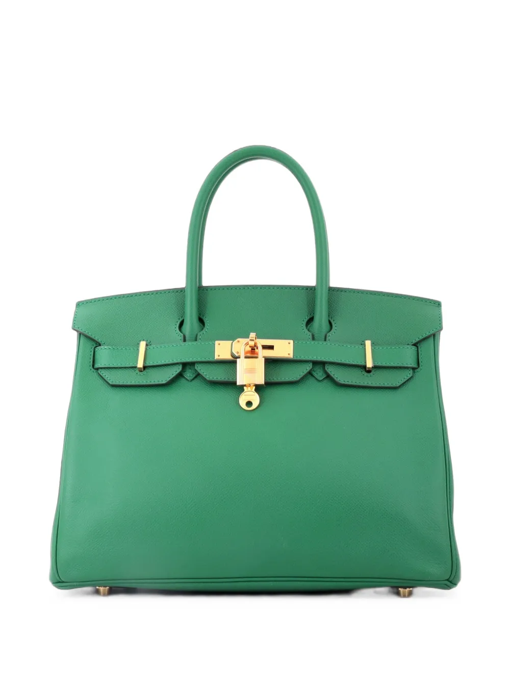 Hermès Pre-Owned Birkin Handbag Menthe Epsom with Gold Hardware 30 tote bag - Vert