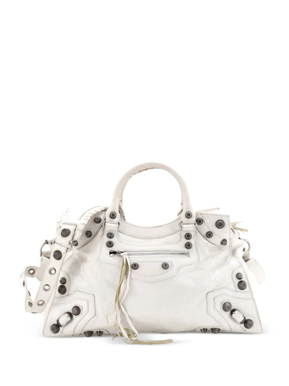 Balenciaga Pre-Owned Neo Cagole City Bag Leather Medium shoulder bag - Weiß