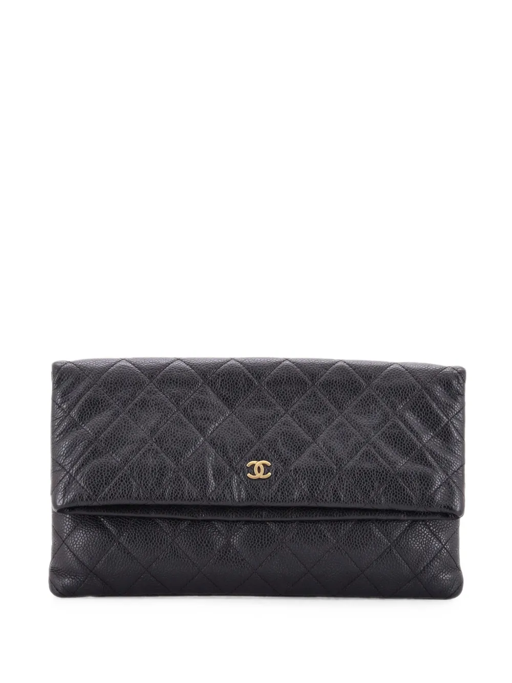 CHANEL Pre-Owned Beauty CC Quilted Caviar clutch bag - Nero