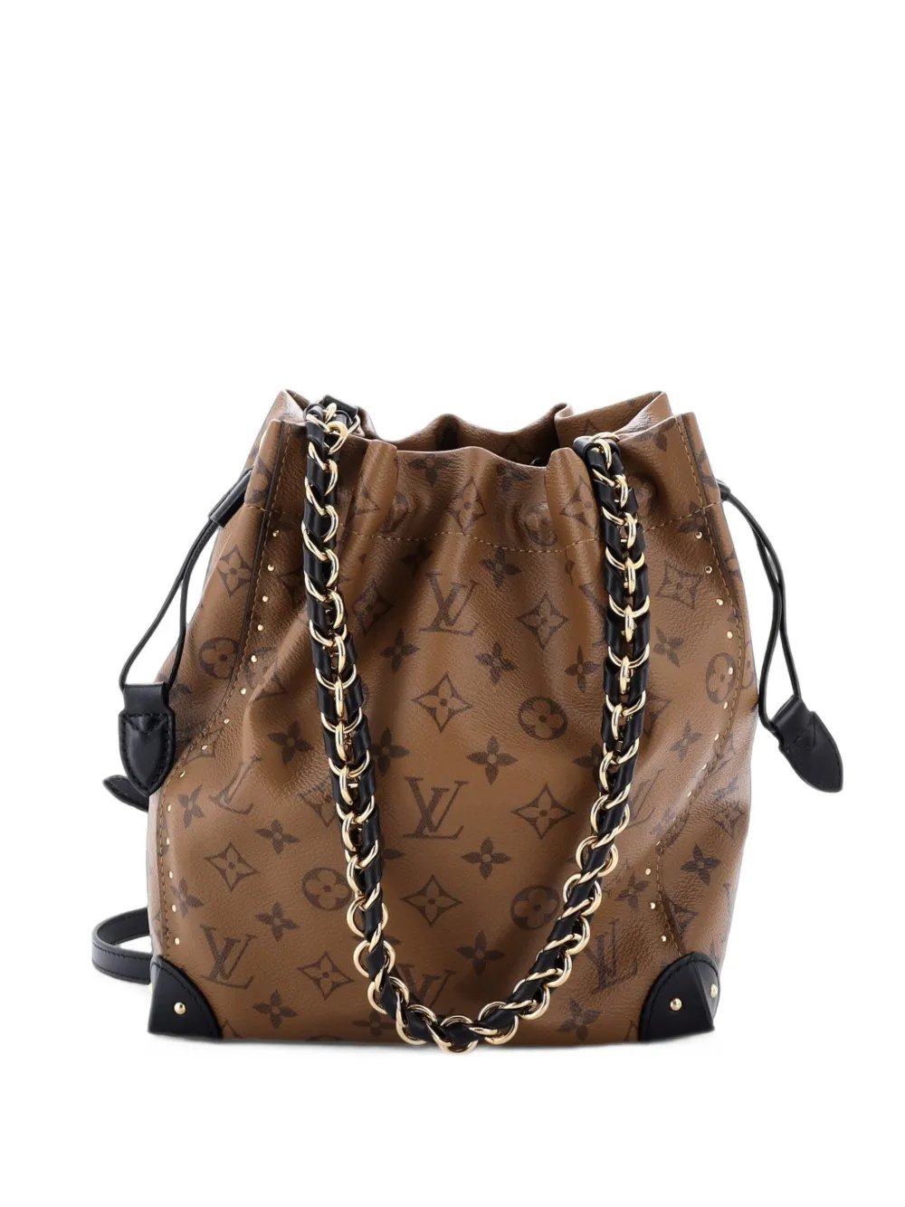 Louis Vuitton Pre-Owned Noe Trunk Bag Reverse Monogram Canvas PM bucket bag - Brown