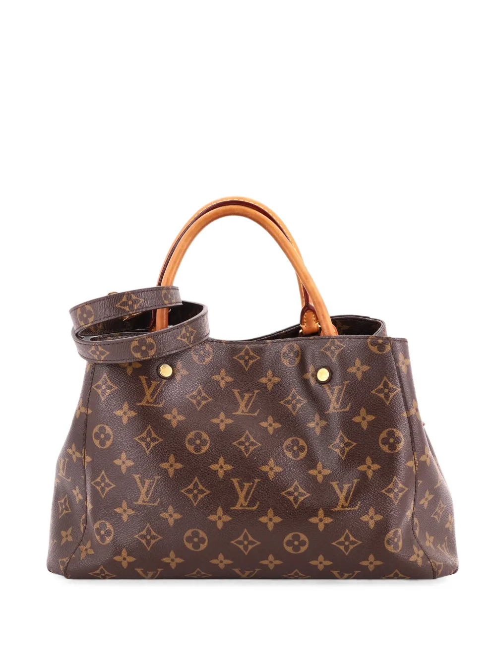 Louis Vuitton Pre-Owned Montaigne Handbag Monogram Canvas BB satchel - Marrone