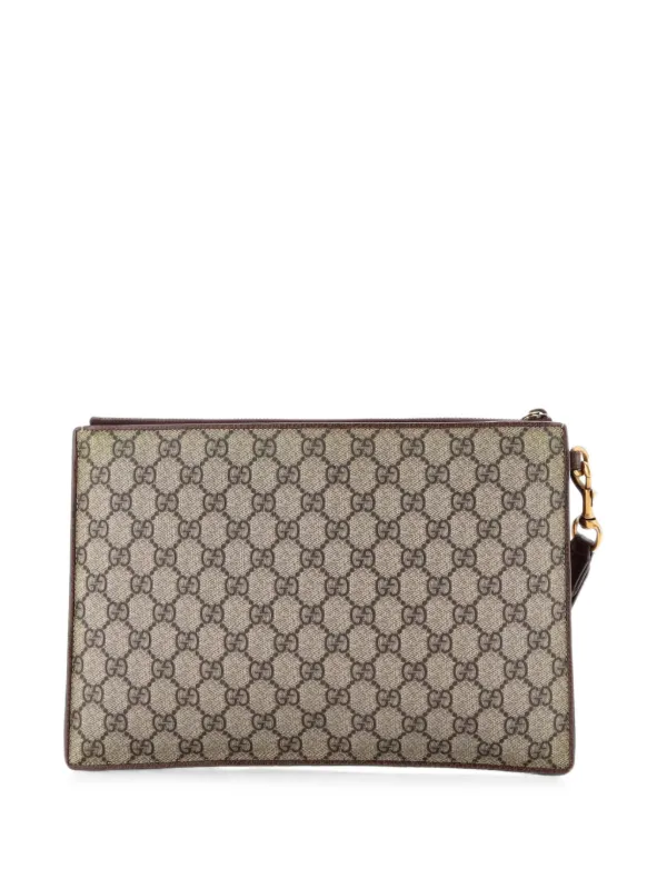 Gucci GGキャンバスクラッチバッグ/ポーチ Gucci Pre-Owned クーリエ ポーチ GG コーテッドキャンバス ウィズ