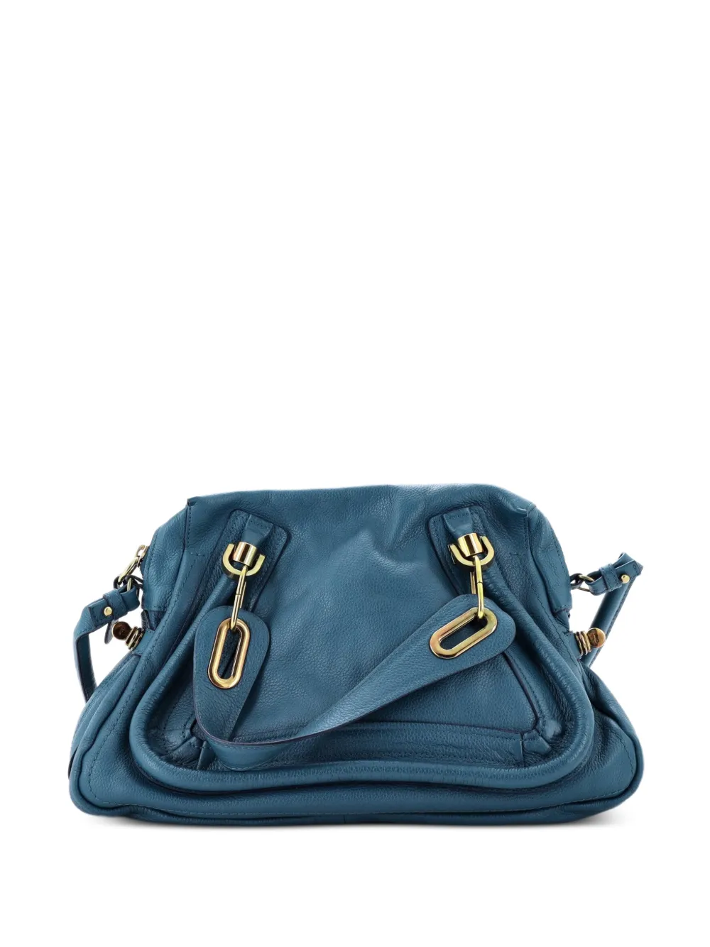 Chloé Pre-Owned Paraty Top Handle Bag Leather Medium satchel - Blau