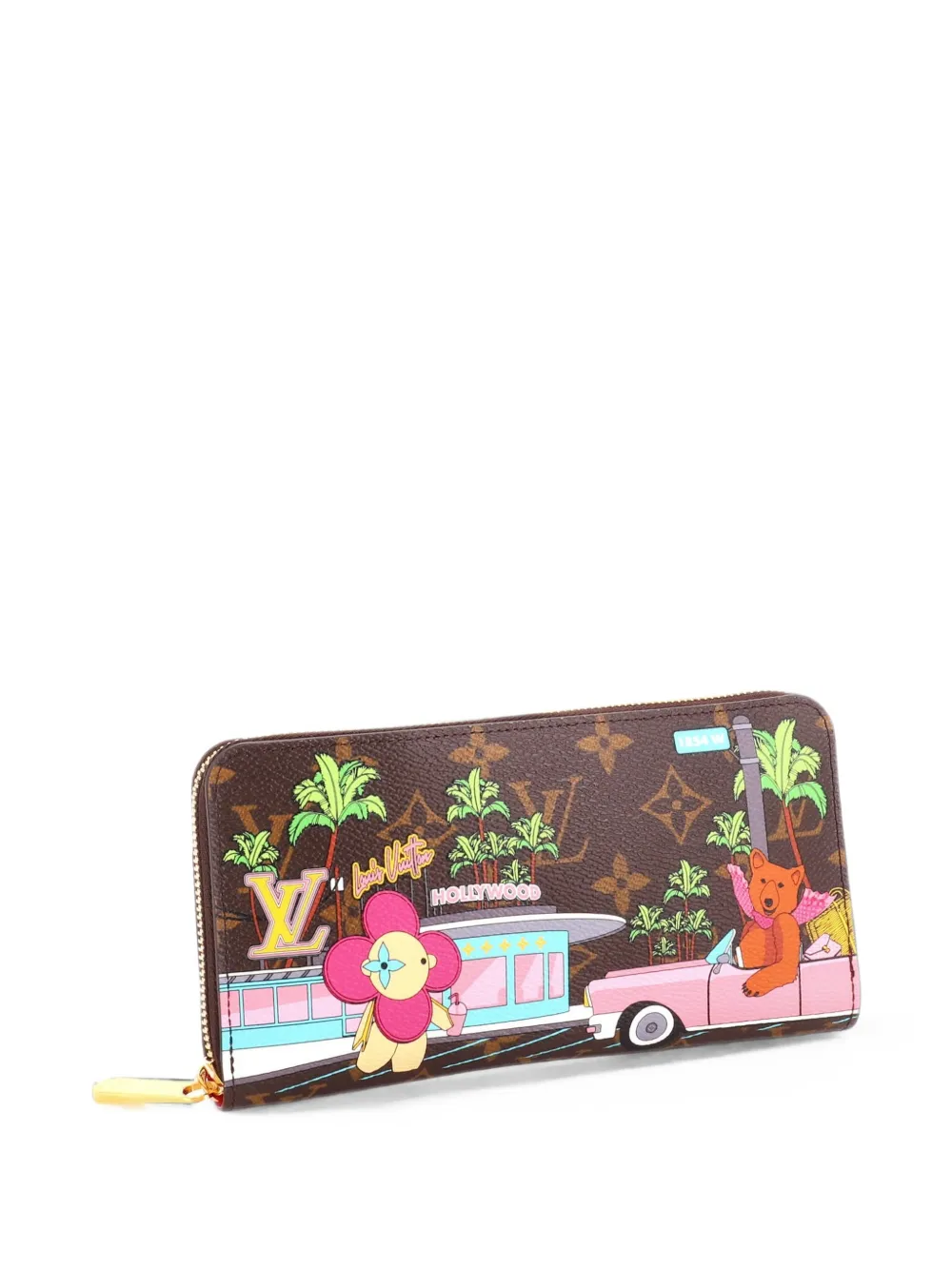 Louis Vuitton Pre-Owned Zippy Wallet Limited Edition Vivienne Xmas Monogram Canvas small wallets - Marrone
