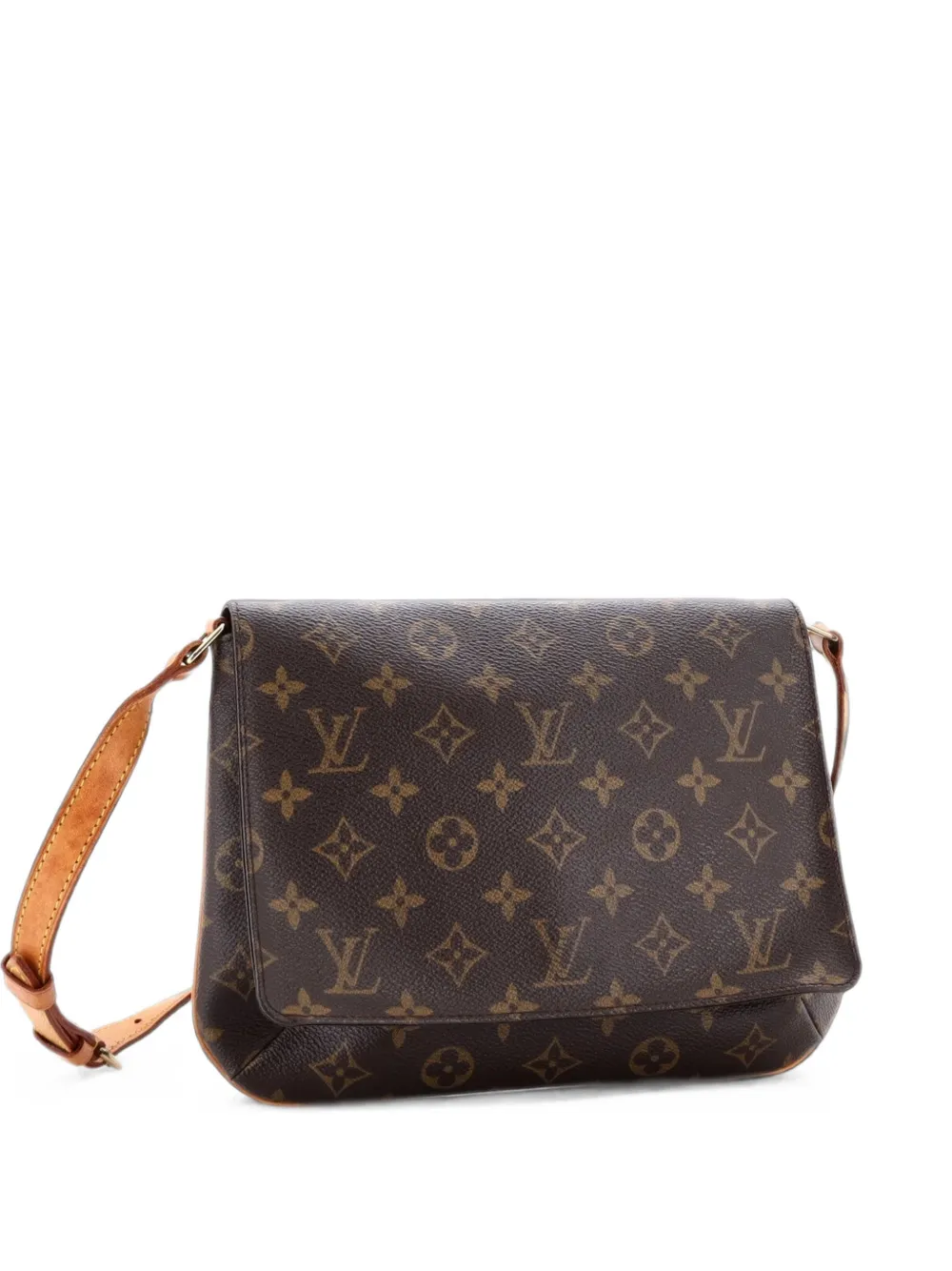 Louis Vuitton Pre-Owned Musette Tango Handbag Monogram Canvas shoulder bag - Brown