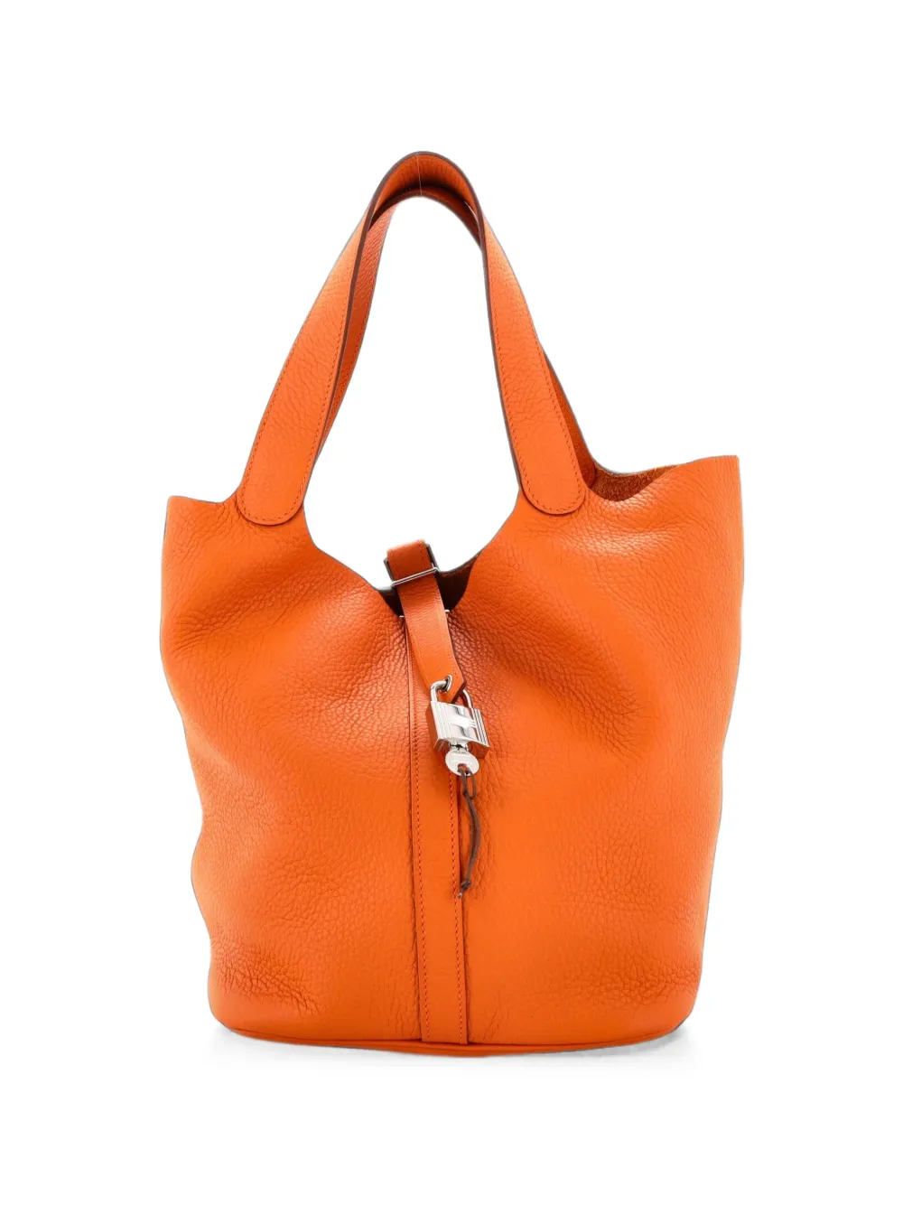 Hermès Pre-Owned Borsa a secchiello Picotin Lock GM in pelle Clemence - Arancione