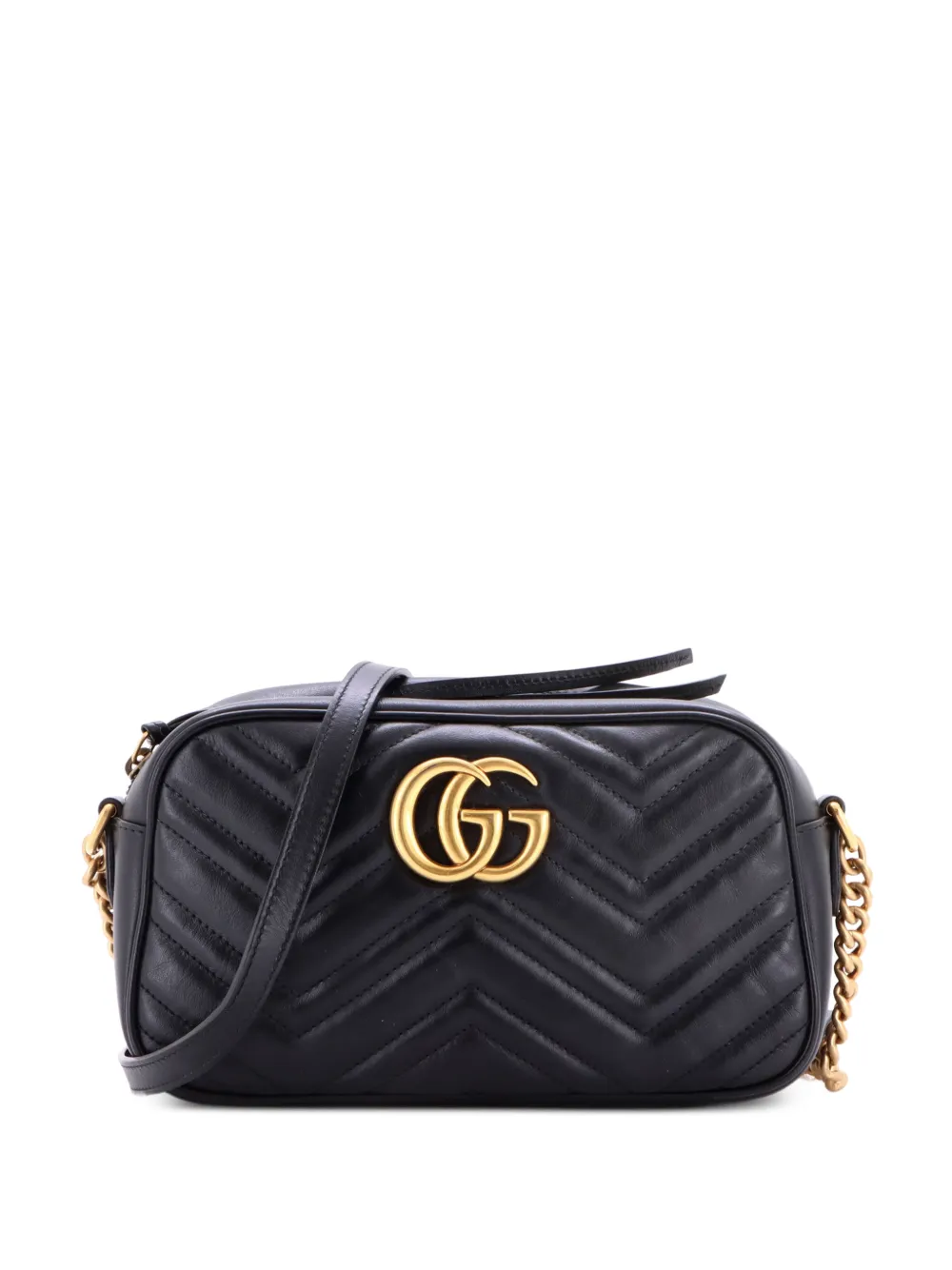 Gucci Pre-Owned GG Marmont Shoulder Bag Matelasse Leather Small crossbody bag - Black