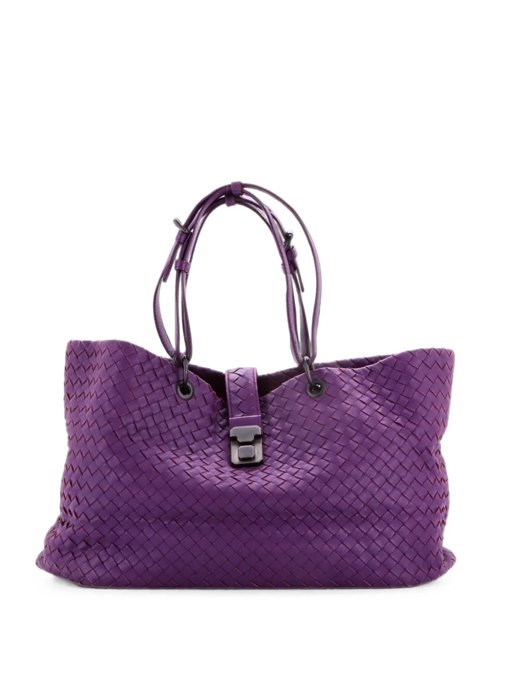 Bottega Veneta Pre-Owned cabas Cabat Intrecciato Nappa médium - Violet