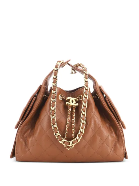 CHANEL Pre-Owned 25 Quilted Caviar Small hobo bag