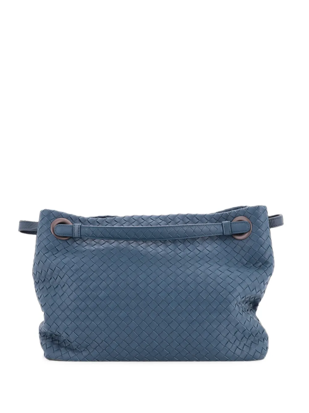 Bottega Veneta Pre-Owned sac cabas Bella format moyen en cuir nappa Intrecciato - Bleu