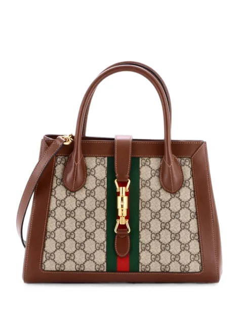 Gucci Pre-Owned Jackie 1961 Web GG Canvas and Leather Medium tote bag