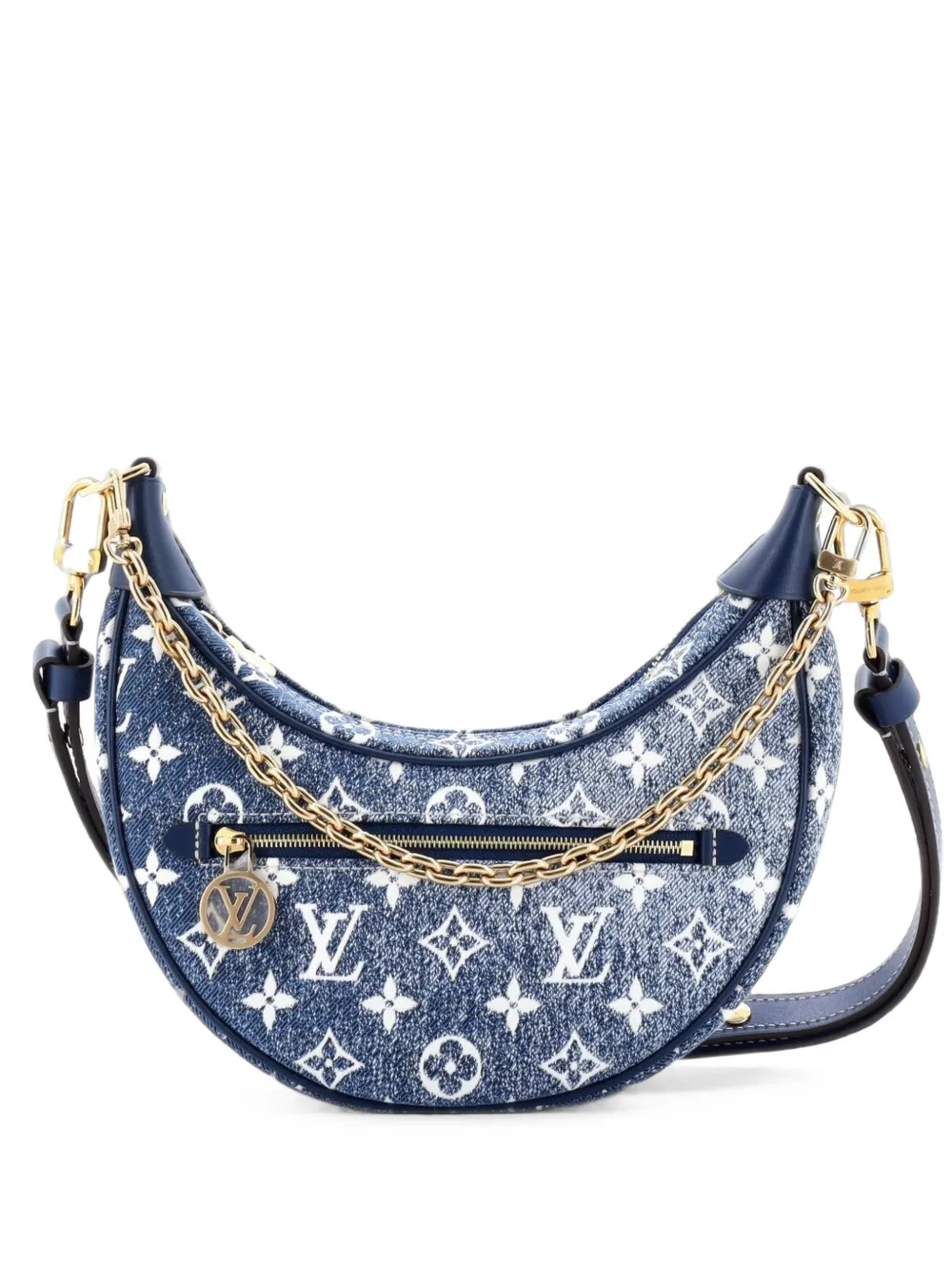 Louis Vuitton Pre-Owned sac à main Loop Handbag à motif monogrammé en jacquard - Bleu