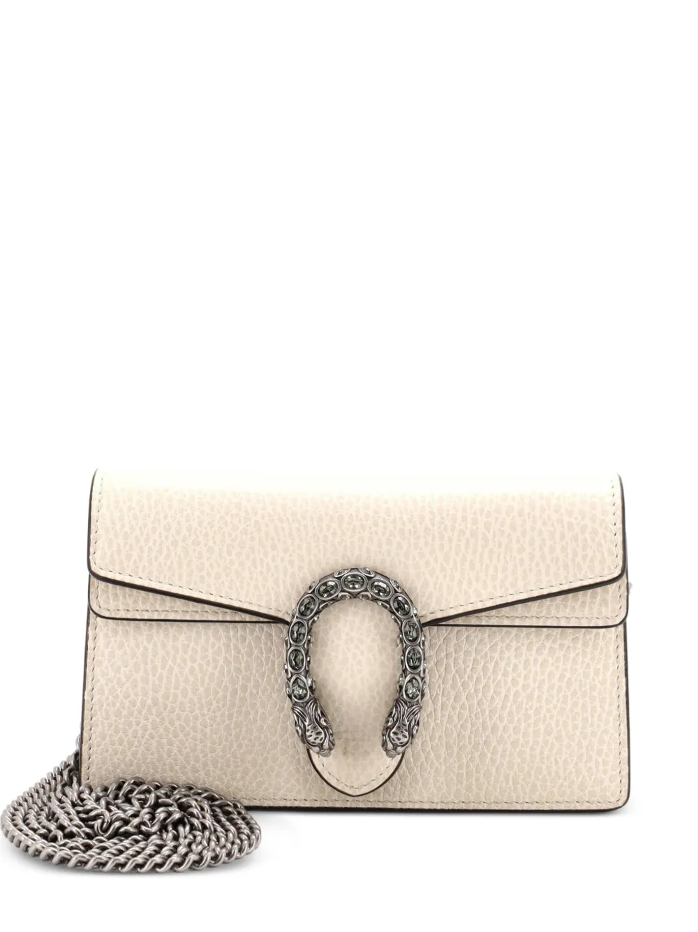 Gucci Pre-Owned Dionysus Bag Leather Super Mini clutch bag - Toni neutri
