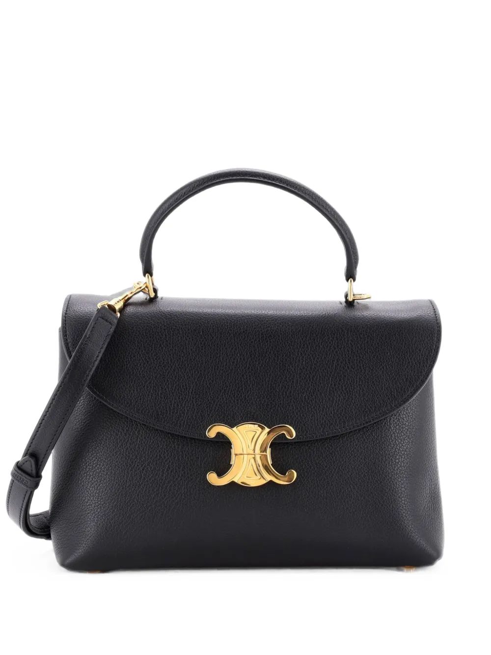 Celine Pre-Owned sac à main Nino en cuir à anse sur le dessus format moyen - Noir Celine Pre-Owned sac à main Nino en cuir à anse sur le dessus format moyen - Noir