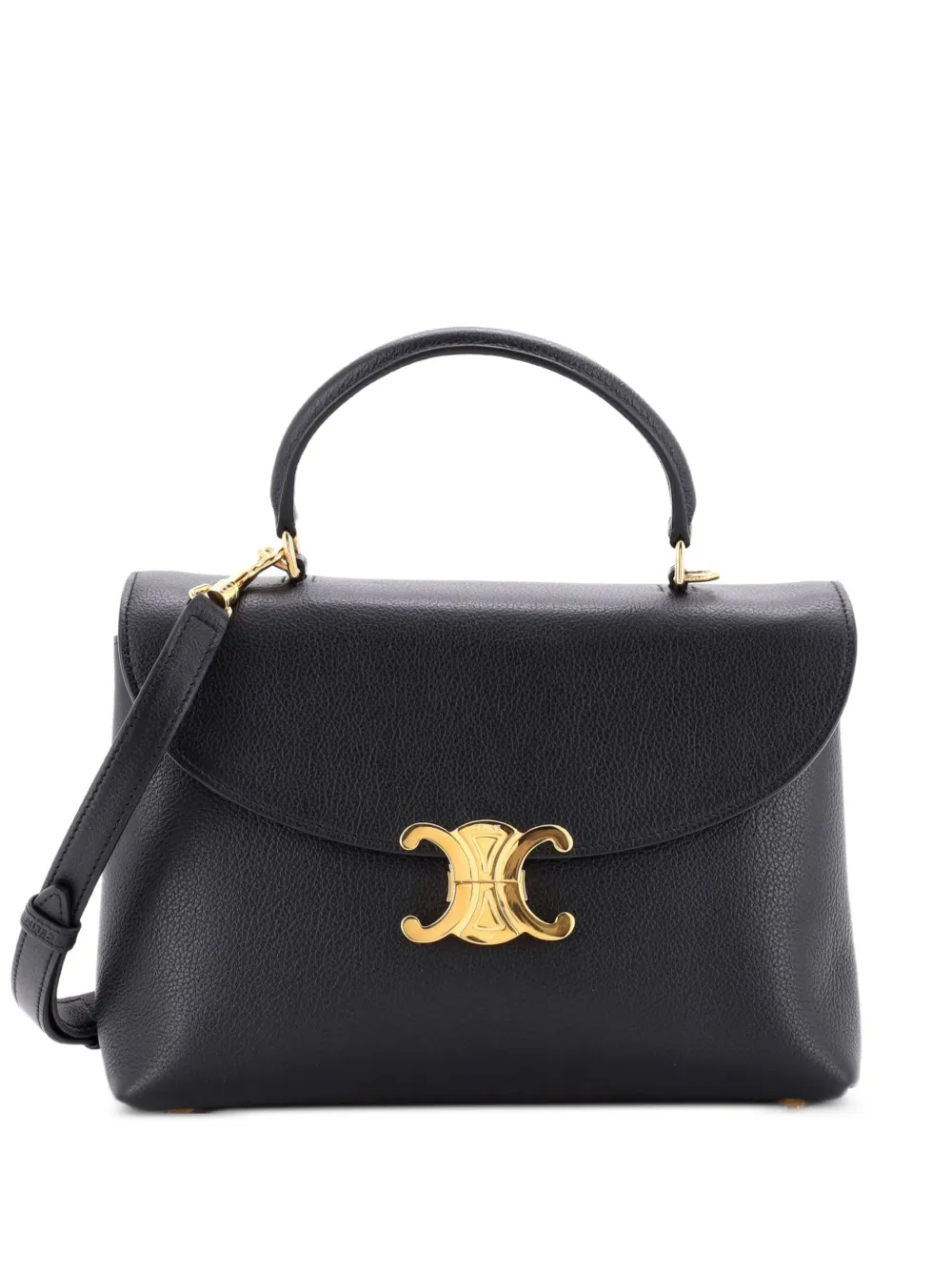 Celine Pre-Owned Nino Top Handle Bag Leather Medium satchel - Nero