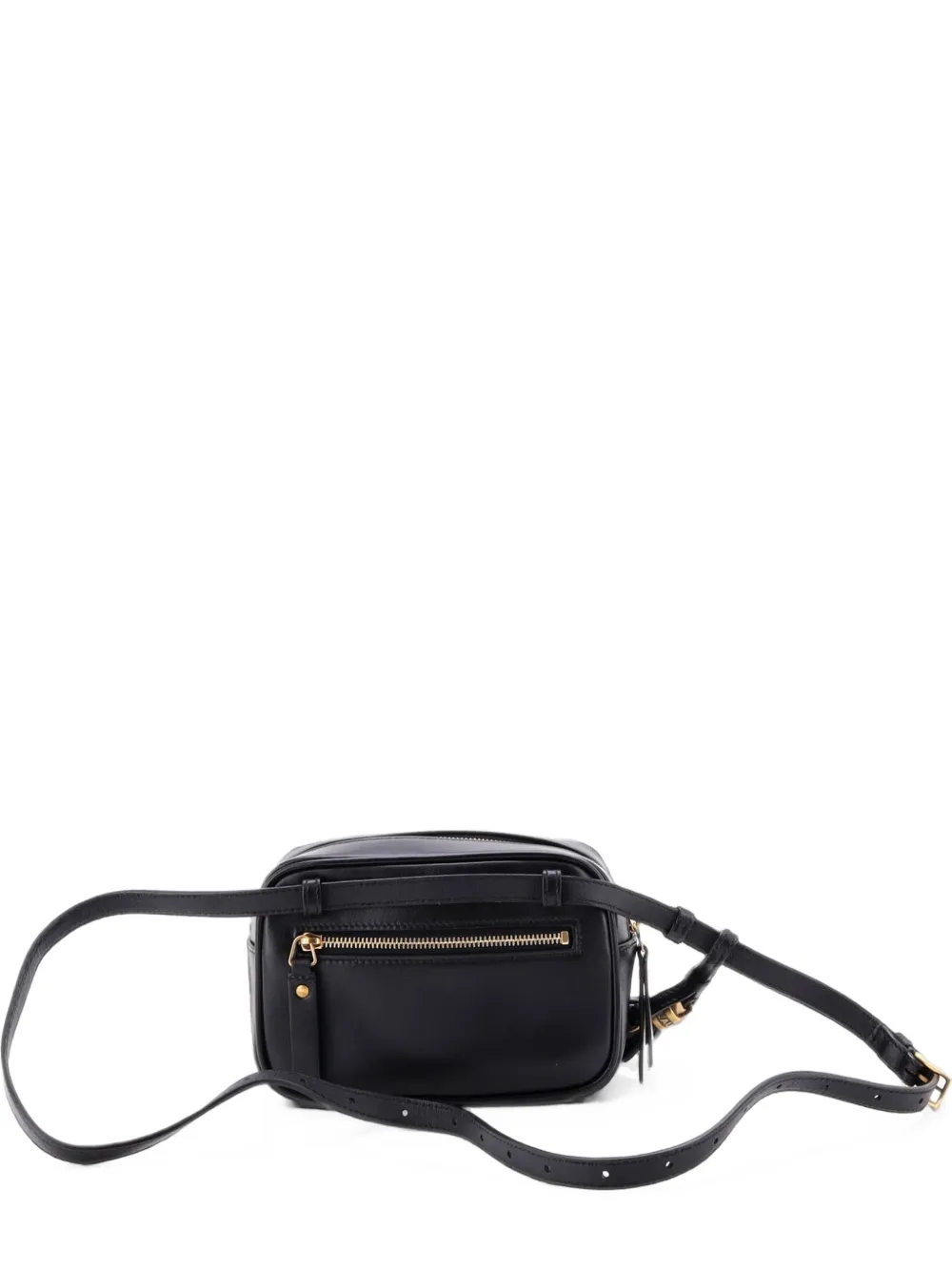 Saint Laurent Pre-Owned sac banane Lou Matelassé à chevrons - Noir