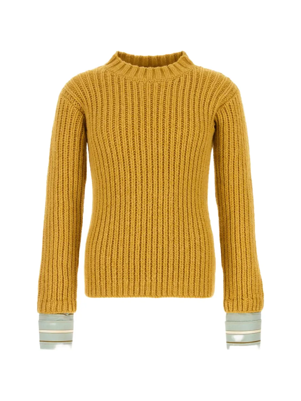 Prada ribbed-knit virgin-wool sweater - Giallo