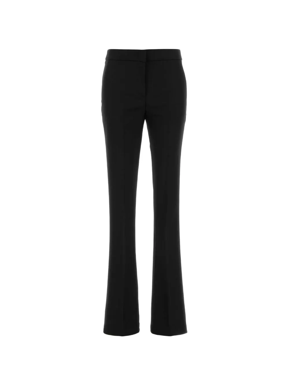 Blumarine Gabardine Flared Trousers In Black