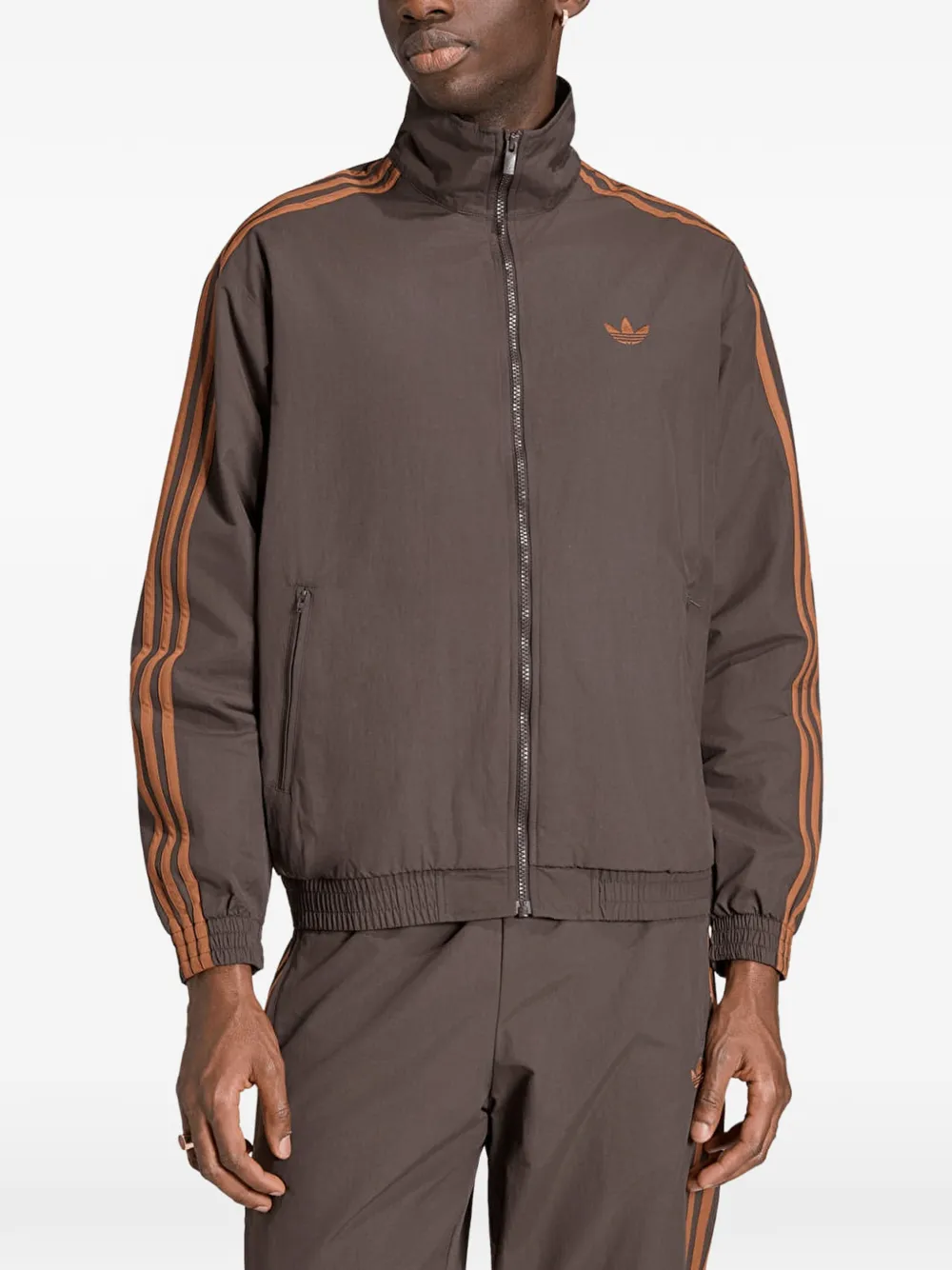 Adidas Firebird logo-embroidered side-stripe jacket Bruin