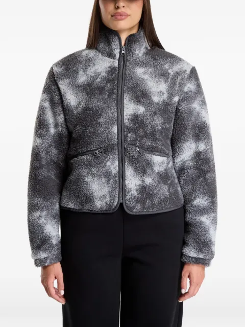 Urban Classics fleecejakke med batiktryk