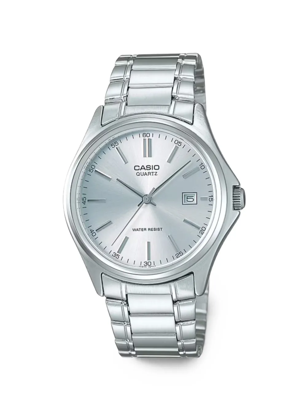 Casio date-window 42mm watch - Argento