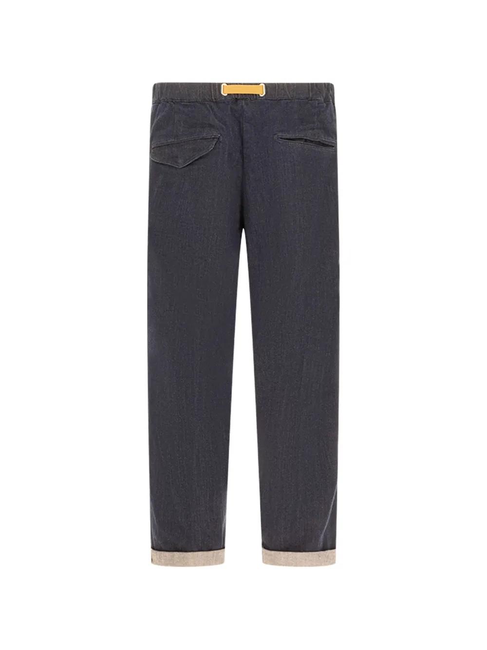 White Sand Plooibroek met ceintuur Blauw