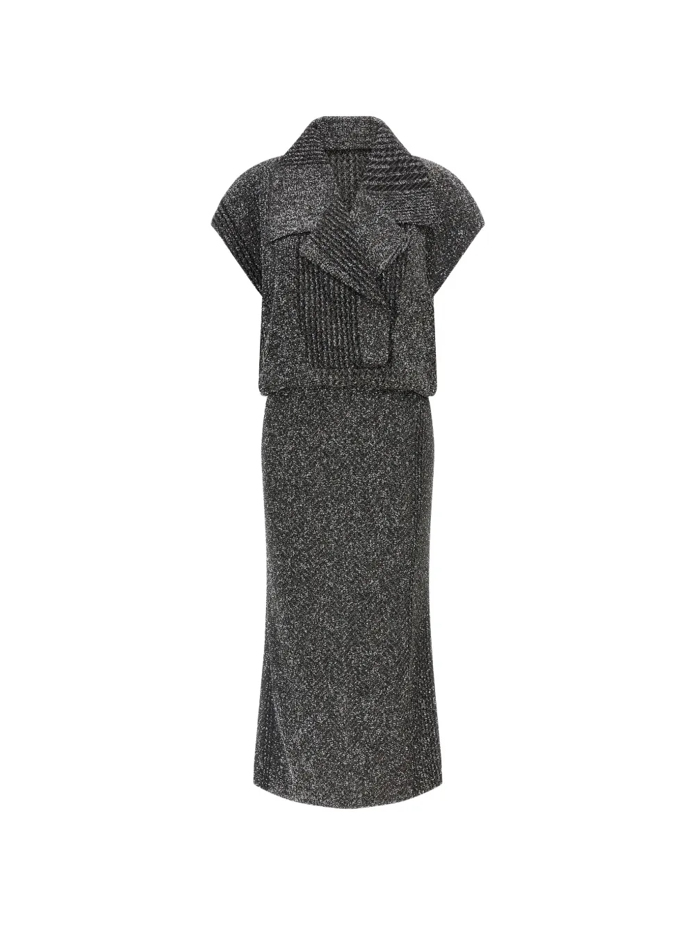 Missoni Midi-jurk met zigzag-patroon Grijs