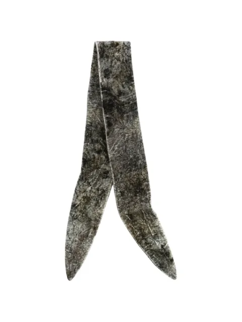 Ziggy Chen crinkled-effect pointed-tip scarf
