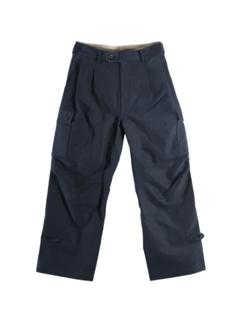 Ziggy Chen pleated-detail cargo pants