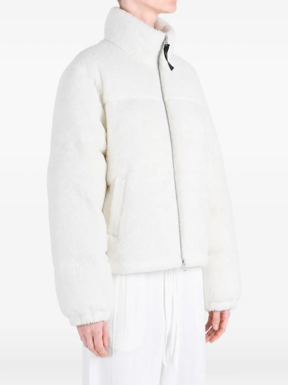 Canada Goose Fallon fleece-texture padded jacket Wit