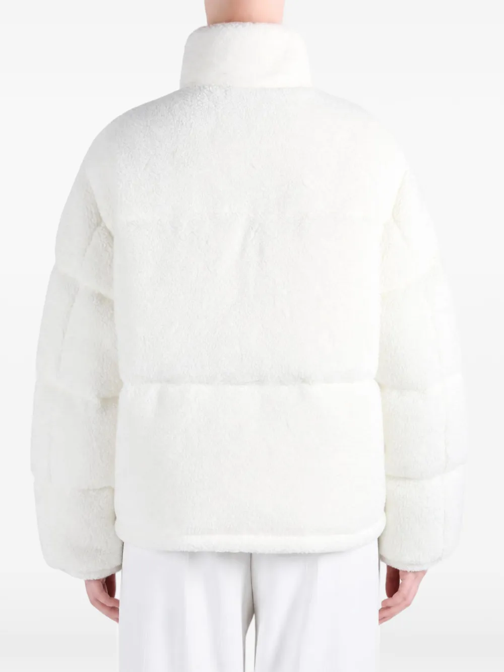 Canada Goose Fallon fleece-texture padded jacket Wit