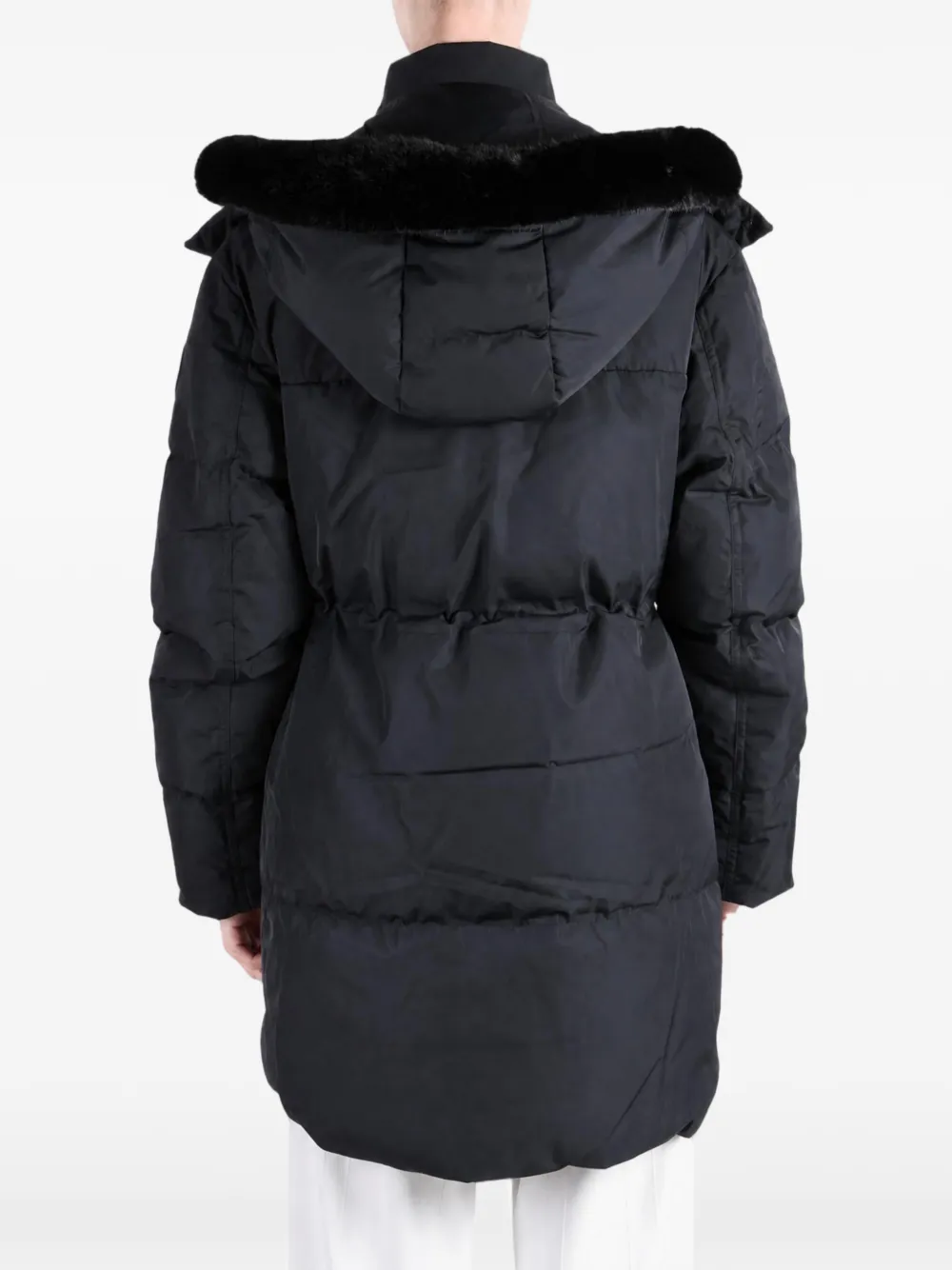 Canada Goose Aren fur-trim hooded parka coat Zwart
