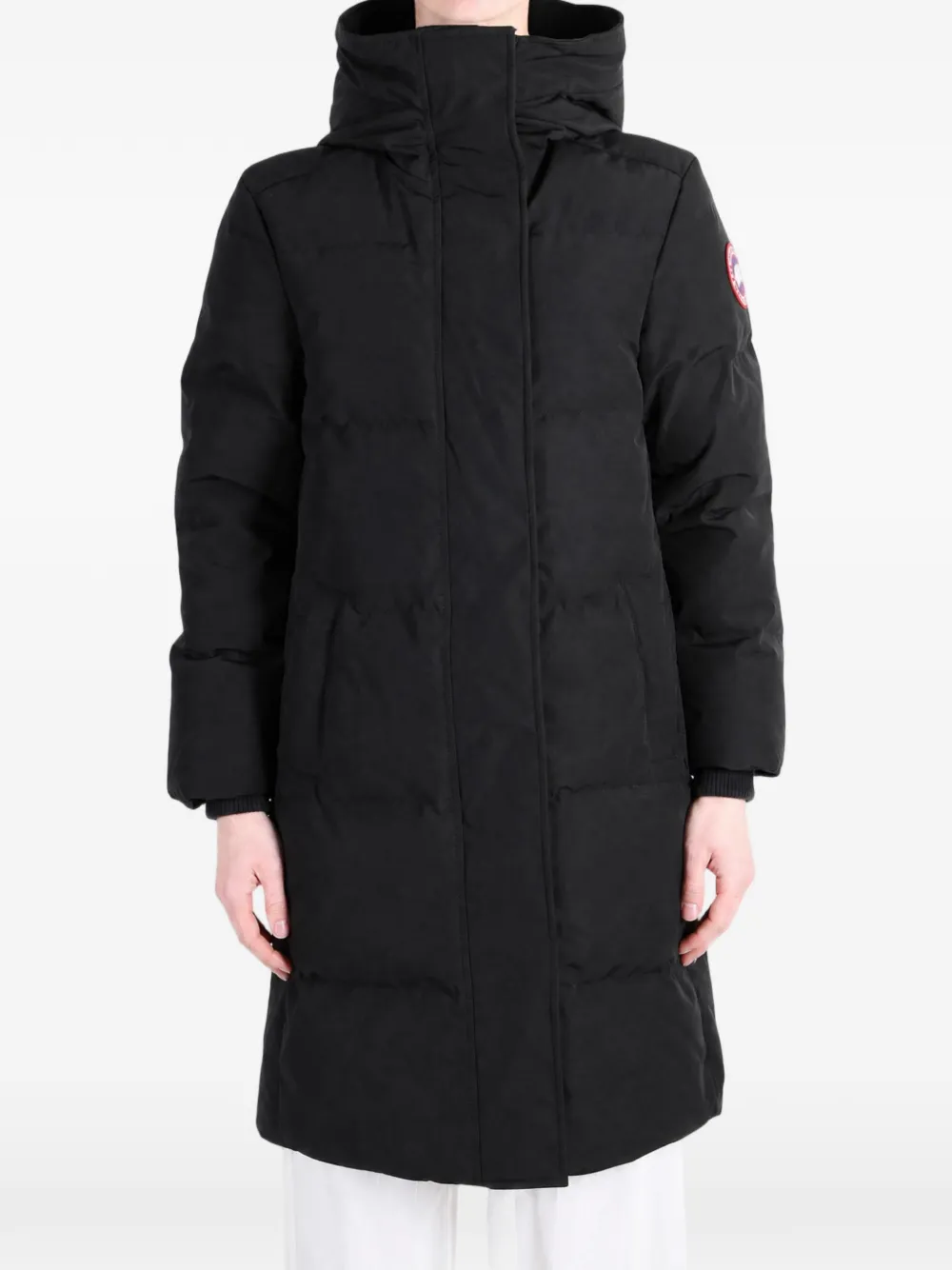 Canada Goose Louise quilted hooded coat Zwart