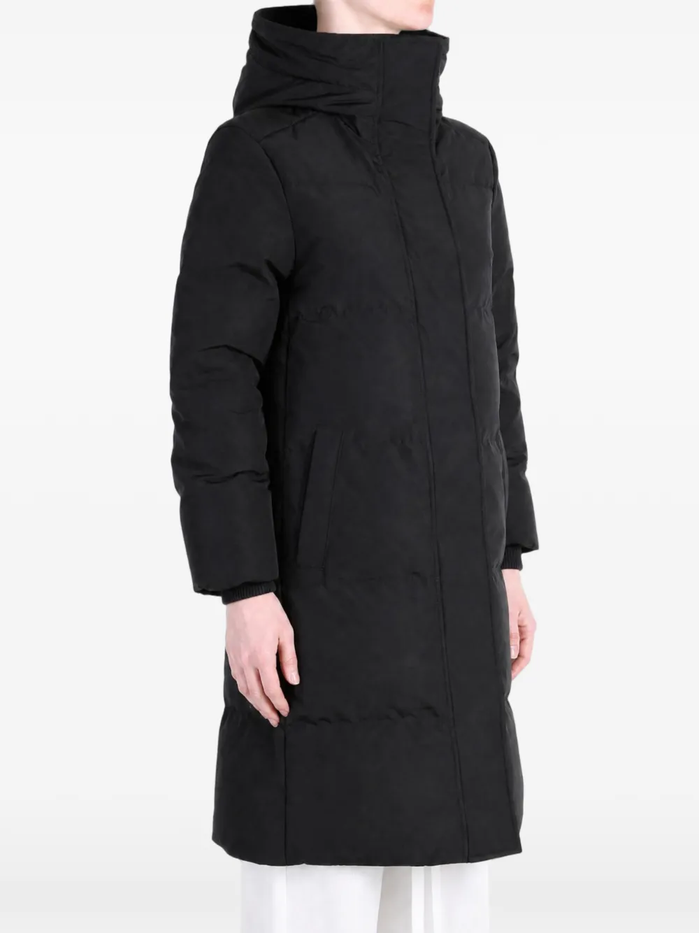 Canada Goose Louise quilted hooded coat Zwart