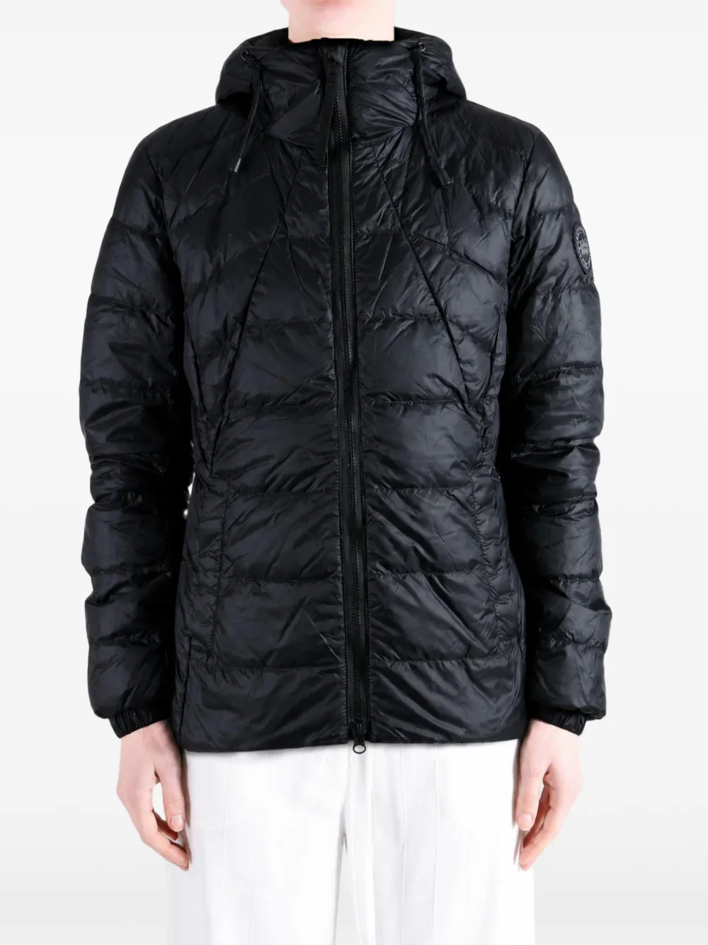 Canada Goose Abbott quilted hooded jacket Zwart