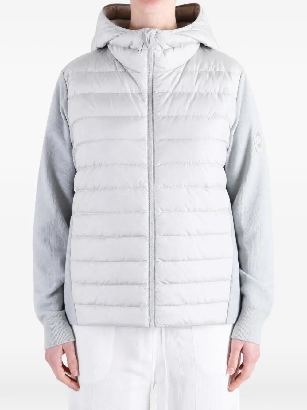 Canada Goose quilted-panel hooded sweater - Weiß