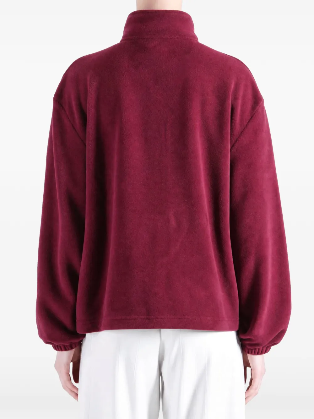 Canada Goose fleece zip-up jacket Rood