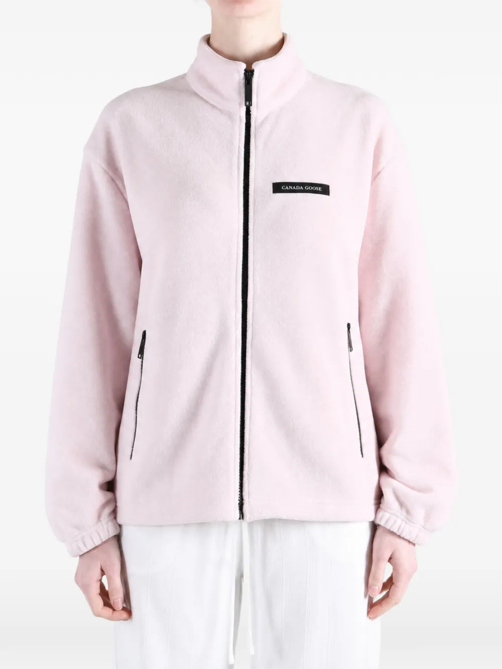 Canada Goose Tayen logo-patch zip-up jacket - Rosa