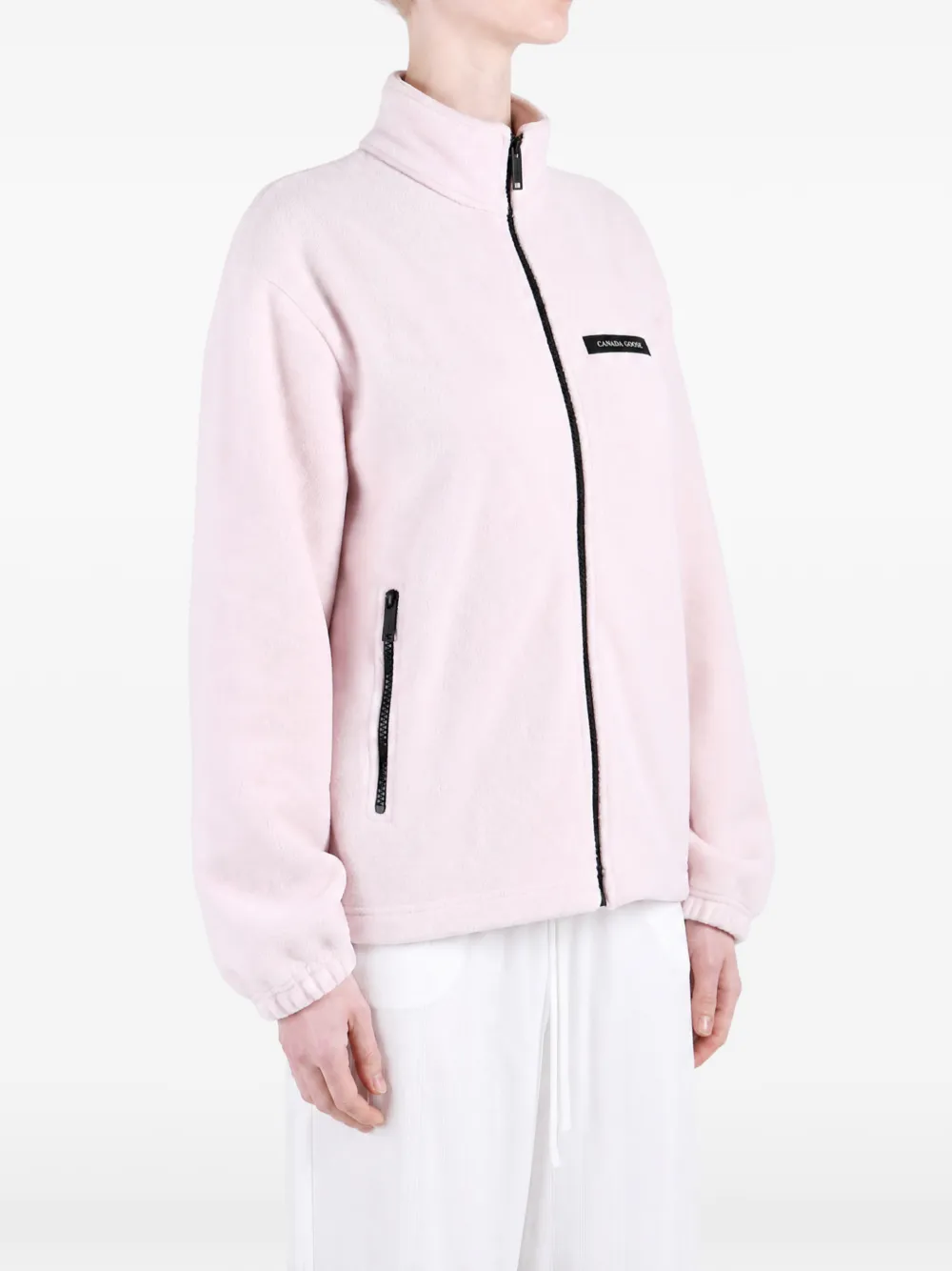 Canada Goose Tayen logo-patch zip-up jacket Roze