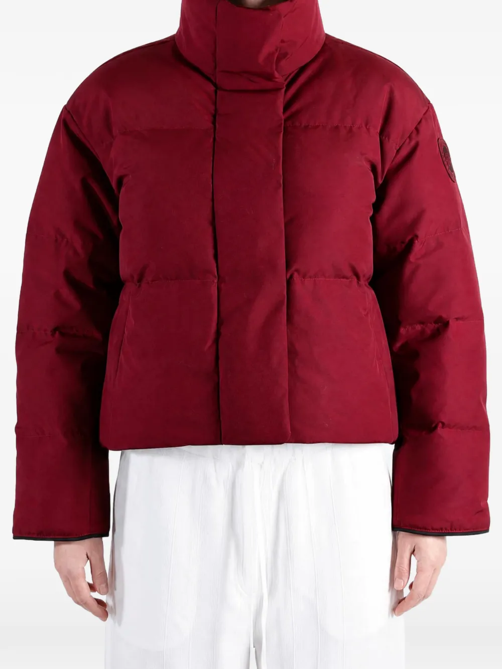 Canada Goose Grandview quilted high-neck jacket Rood