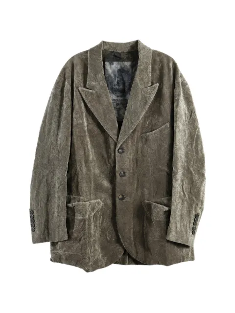 Ziggy Chen crushed-velvet blazer
