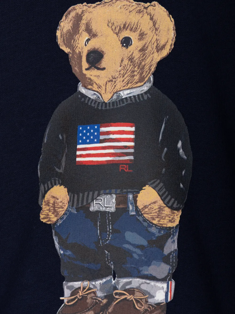 POLO RALPH LAUREN KIDS Polo Bear hoodie Blauw