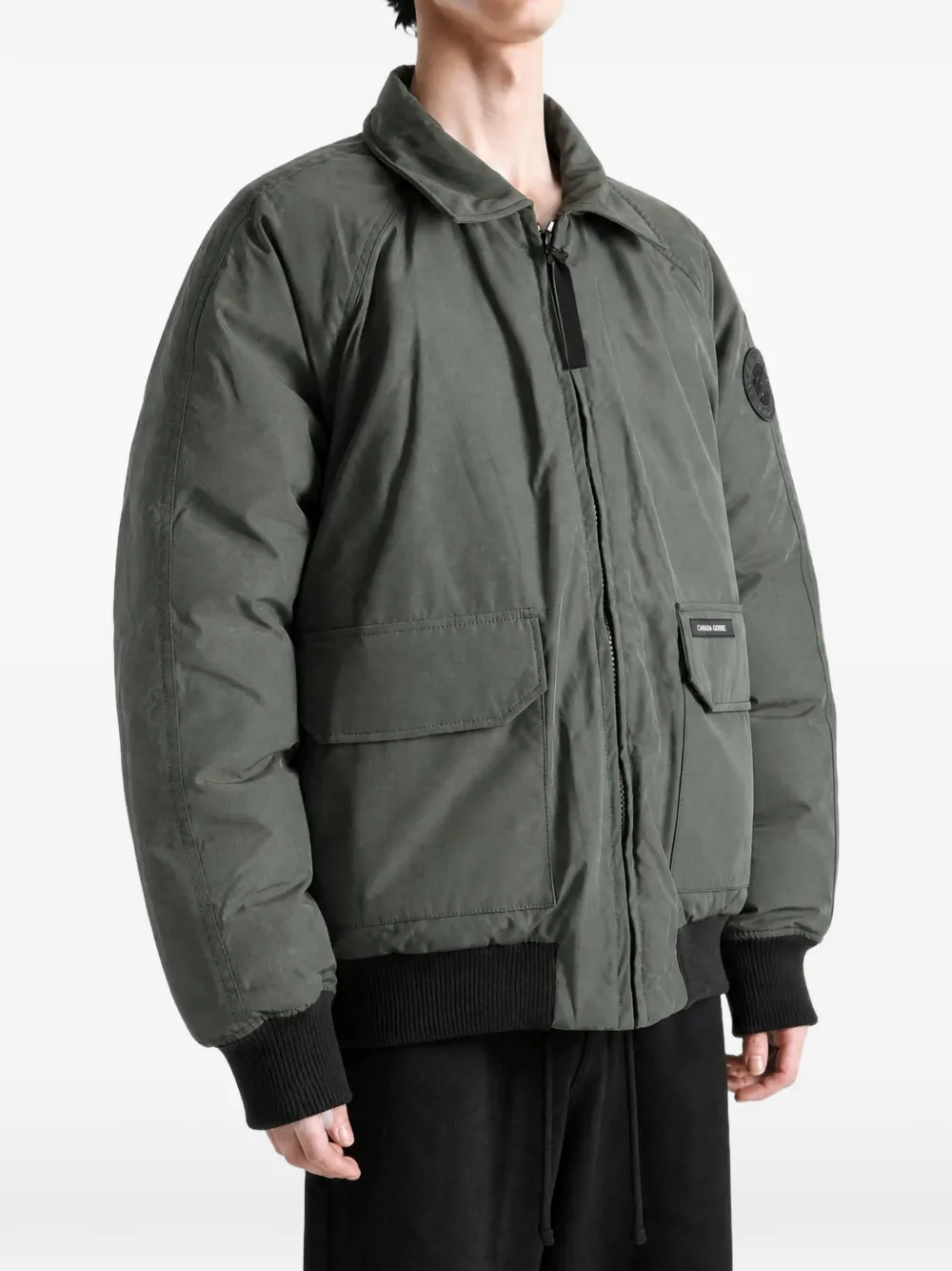 Canada Goose Mimico logo-patch bomber jacket Groen