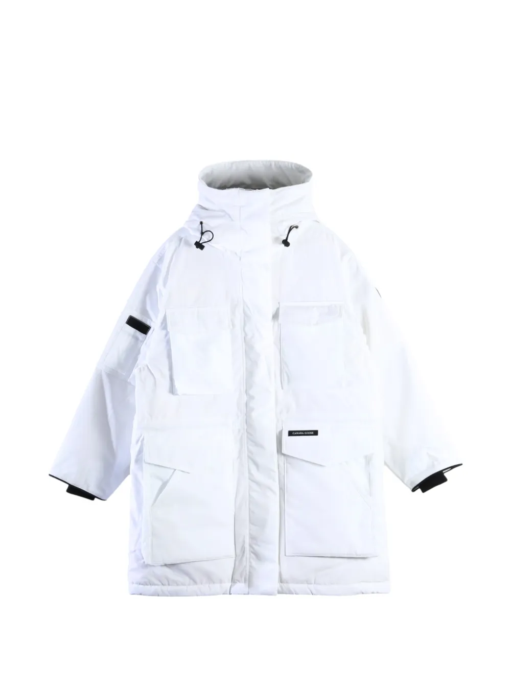 Canada Goose Erie hooded multi-pocket coat Wit