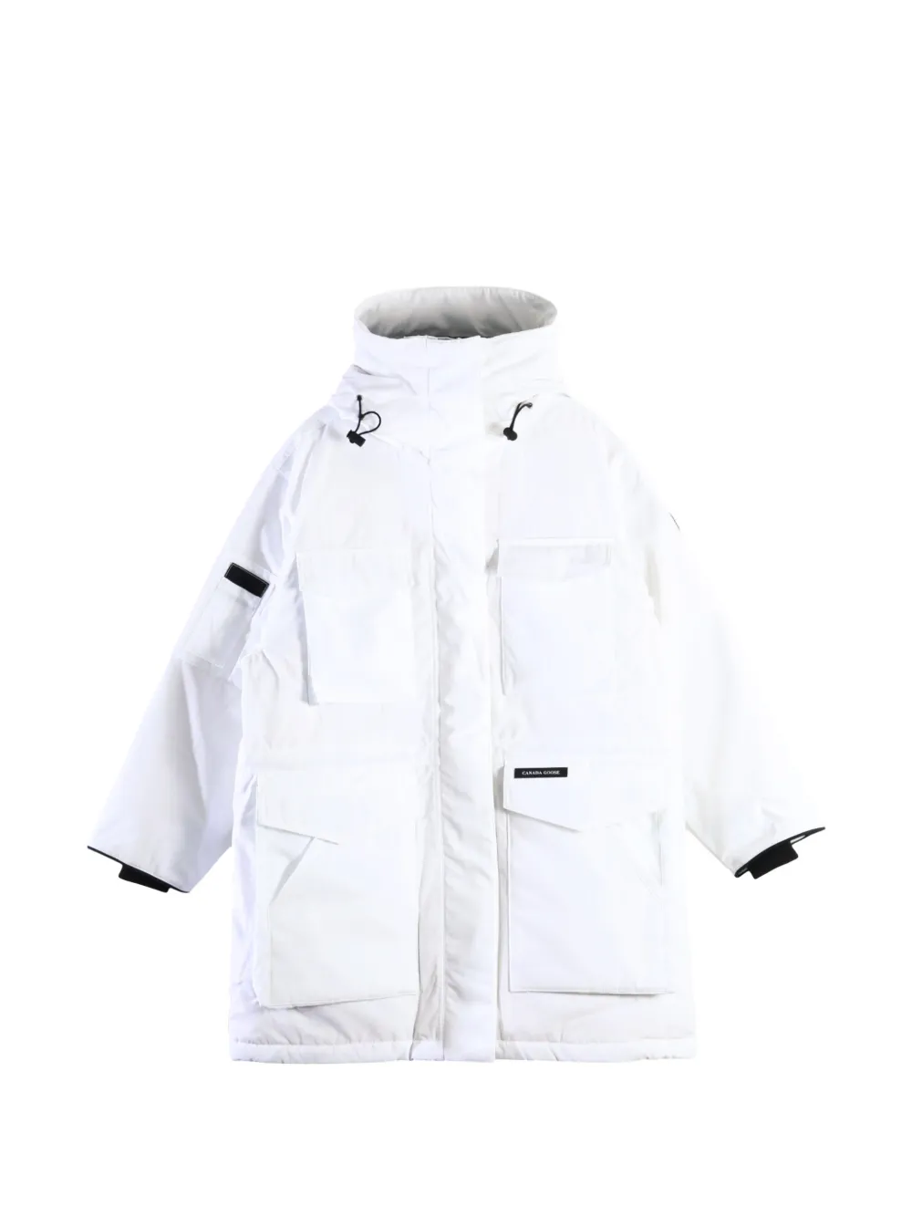 Canada Goose Erie hooded multi-pocket coat Wit