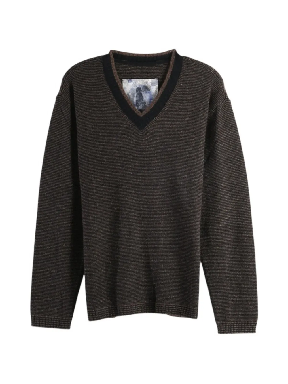 Ziggy Chen V-neck sweater | Brown | Image 1