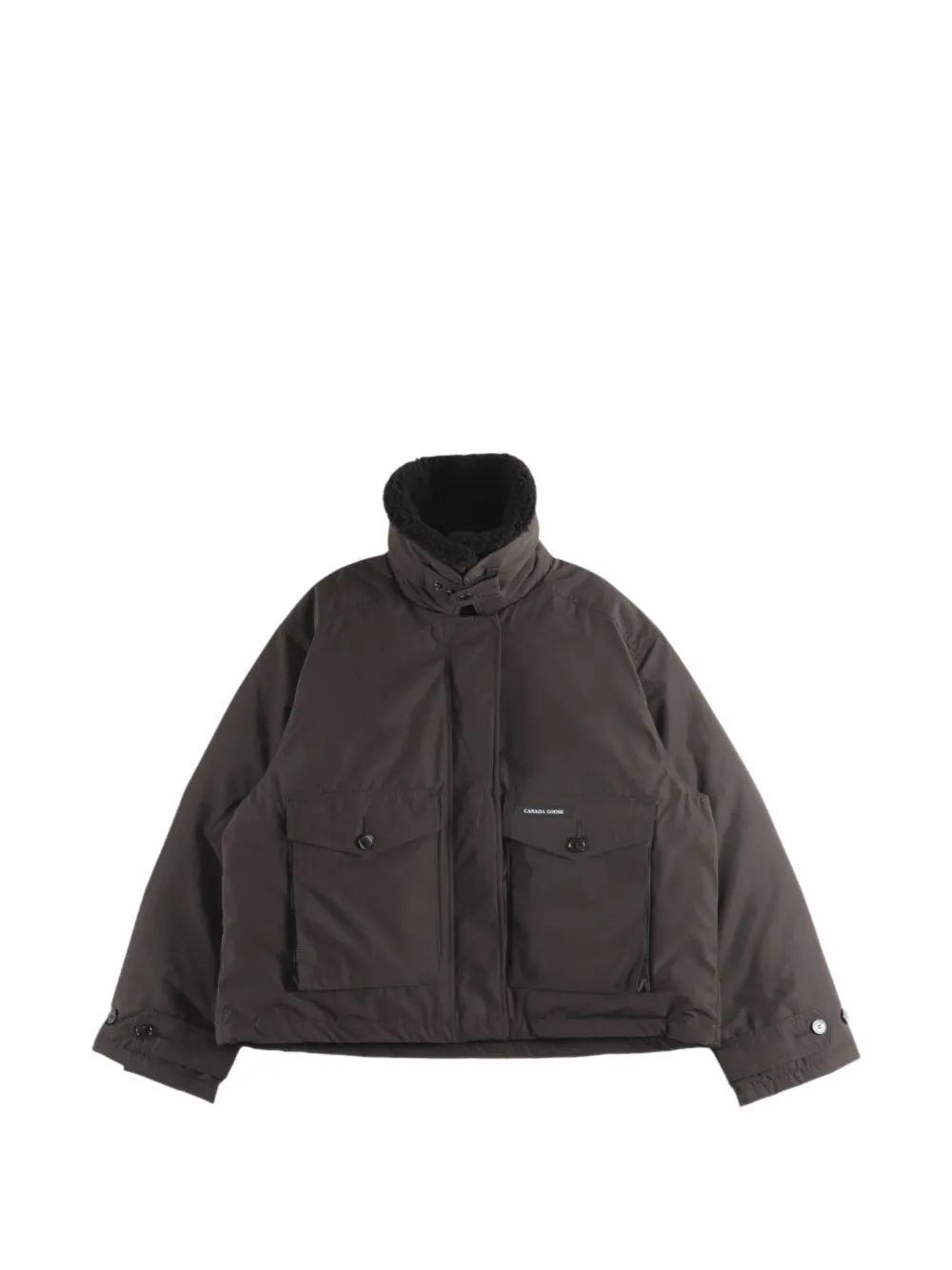 Canada Goose Scout shearling-collar pocket-detail jacket Bruin