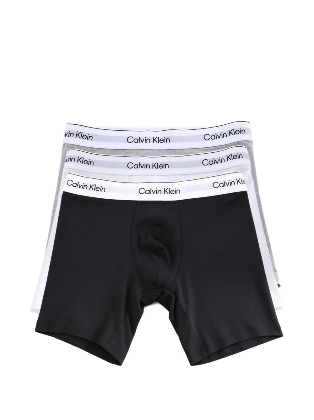 Calvin Klein logo-waistband boxers (set of three) - Nero