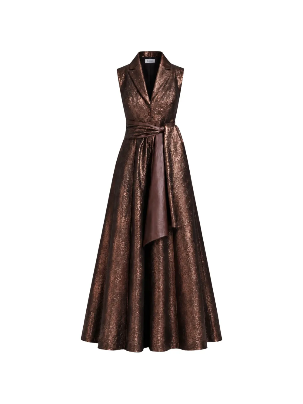 Baruni Victoria jacquard-weave sleeveless maxi dress