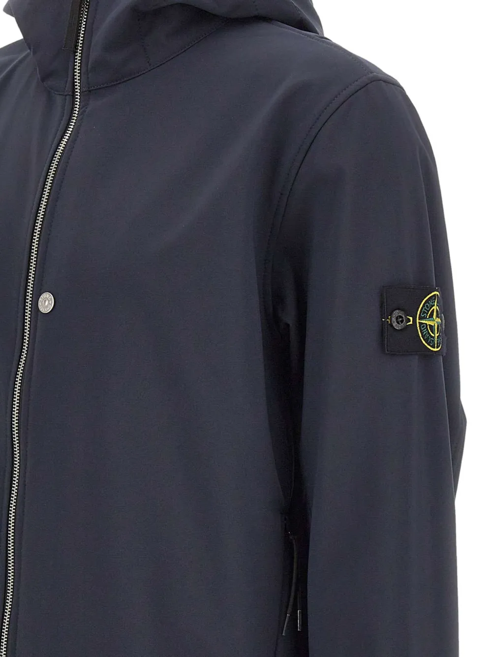 Stone Island Soft Shell-R e.dye jack met rits Blauw